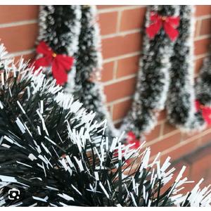 Timoo 160Ft Christmas tinsel garland for christmas tree