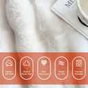 Luxury Double-Sided 3D Bubble Faux Fur Throw Blanket Ultra Plush & Fluffy Cream White Cozy Blanket for Couch, Sofa & Bed | Soft Gift for Women, Birthday, Housewarming, 60" x 80"