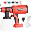 Paint Sprayer for Craftsman 20V Lithium-Ion Batteries, Cordless Spray Paint Gun with 200W High Power Motor and Copper Nozzle, HVLP Paint Sprayer for House Painting(Battery Not Included)