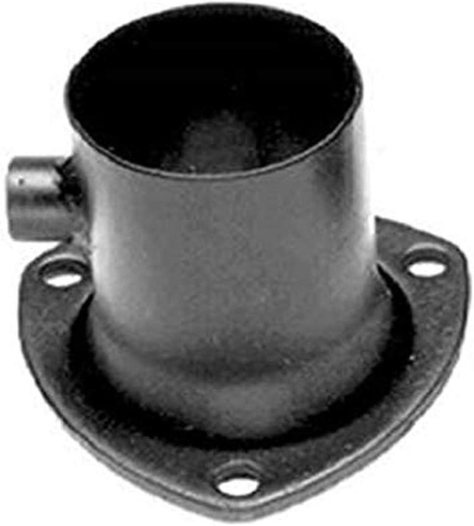 Hedman Hedders Collector Reducer, 3 in Inlet to 2.5 in OD Outlet, 3-Bolt Flange, Hardware Included, O2 Bung, Steel, Black Paint, Each
