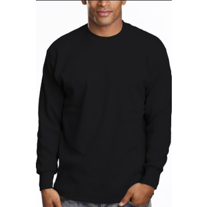 Super Heavy Tall Longsleeve Shirt, Black, 3XL 
