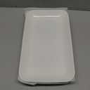 DELLING Large Serving Platter Set 14 inch Widened Large Serving Tray, White Rectangular Plates, Serving Platters for Entertaining, Serving Trays for Party, Oven Safe Dinnerware, Set of 3