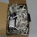 Led Christmas Lights Outdoor Christmas Decorations Hanging Light 400LED 8 Modes 75 Drops, Waterproof Outdoor Indoor Fairy Christmas Lights for Party, Holiday, Wedding, Eaves Decorations (Warm Light)