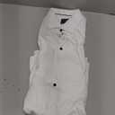 Gollnwe Men's Dress Shirt French Cuff Shirt for Men Slim Fit Stretch Spread Collar with Metal Cufflink (XX-Large, Light White)