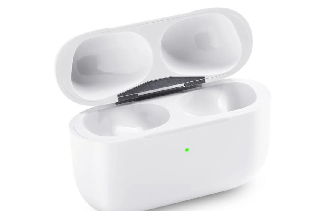 Wireless Charging Case Compatible with Airpods Pro 2nd & 1st Generation (USB-C), Replacement Charger Case Only with Bluetooth Pairing Sync Button No Earbuds - White
