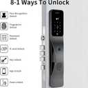Matter Smart Lock,Compatible with Apple Home, Alexa,Google,Built-in Wi-Fi,8-in-1 Unlocking Options Including Facial Recognition,Hd Video Camera,Fingerprint,Voice Calls