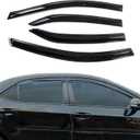 Rain Guards Side Window Visor Vent Outside Mount Fits for Toyota Corolla 4DR Sedan JDM 2014 2015 2016 2017 2018 2019