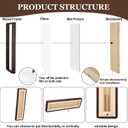 Lineshading 2 Pcs Photo Strip Frame 16x4 Walnut Wood Photo Holder, Paper