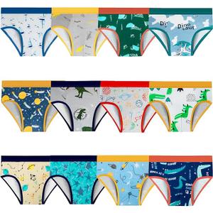 Toddler Underwear Boys Briefs for Boys Cute Cartoon, Pack of 12, 110 (M)