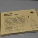 TECKNET Wireless Keyboard and Mouse Combo, Mini Cordless Computer Keyboard and Mouse Set 2.4GHz, Silent Adjustable 1600 DPI, Quiet Click, Lag-Free for Computer, Laptop, PC, Windows, Mac, Chrome OS