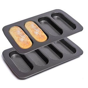 Hamburger Bun Pan,8 Cavities Silicone Hamburger Buns Mold,Non Stick Baking Pan for Making Hamburger,Bread Pans for Homemade Bread,Perforated Bakery Molds for Buns,Microwave Oven Refrigerator Safe