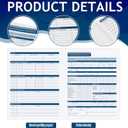 Faccito 35 Pcs Confidential Employee Record Folder Bulk Employee File Folders 9.5 x 11.5'' Payroll Record Book Personnel File Organizer for Manager Company Office Supplies Hr Staff Management