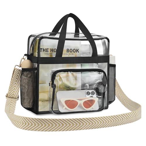Bagenius Clear Bag Stadium Approved 12x6x12 Clear bag for Stadium Events Sports Concert Festival Work, Wheat-Strap Bagenius Clear Bag Stadium Approved 12x6x12 Clear bag for Stadium Events Sports Concert Festival Work, Wheat-Strap