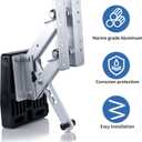 Marinebaby Boat Outboard Motor Bracket, Aluminum Boat Engine Support 20 HP