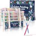 Acrylic Gel Pens for Coloring, 168 Pack Colored Gel Pens for Black Paper & White Paper, 0.6mm Fine Point Colorful Pens for Adult Drawing, Journaling, Note Taking, Doodling, Art Supplies, Pack 2