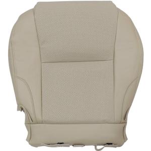 SecosAutoparts Tan Front Driver Side Bottom Perforated Microfiber Leather Replacement Seat Covers Compatible with Lexus IS250 IS350 2006 2007 2008 2009 2010 2011 2012 2013