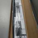 LazBlinds No Tools No Drill Cordless 1" Vinyl Mini Blinds, 100% Blackout Blinds for Indoor Windows, Room Darkening Privacy Window Blinds and Shades for Interior, 44" W x 64" H, White
