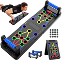 Solid Push Up Board 15 in 1 Home Workout Equipment Multi-Functional Pushup Stands System Fitness Floor Chest Muscle Exercise Professional Equipment Burn Fat Strength Training Arm Men & Women Weights