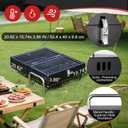 Portable Charcoal Grill, Table Top Small BBQ Grill For Outdoor, Camping, Beach, Easy Assembly, Heavy Duty & Multi-Use Small Grill, Black (270 Sq.In)