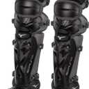 Mizuno Youth Samurai Baseball Shin Guards (14.5", Black/Grey)