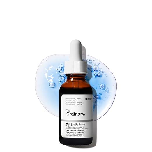 The Ordinary MultiPeptide + Copper Peptides 1%, AntiAging Serum for Fine Lines and Skin Elasticity, 1 Fl Oz