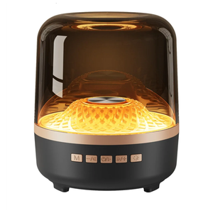 Bluetooth Speaker with HD Sound and Lights, Portable Wireless, Long-lasting battery life, TWS Pairing, for Home/Party/Outdoor/Travel/Beach, Stocking Stuffers, White Elephant Gifts for Adults (Black)