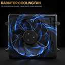 621-601 Cooling Radiator Fan Assembly Fits for 2012-2017 Jeep Wrangler V6 3.6L for 2018-2018 Jeep Wrangler JK V6 3.6L Replaces OE 621601 76366 624080