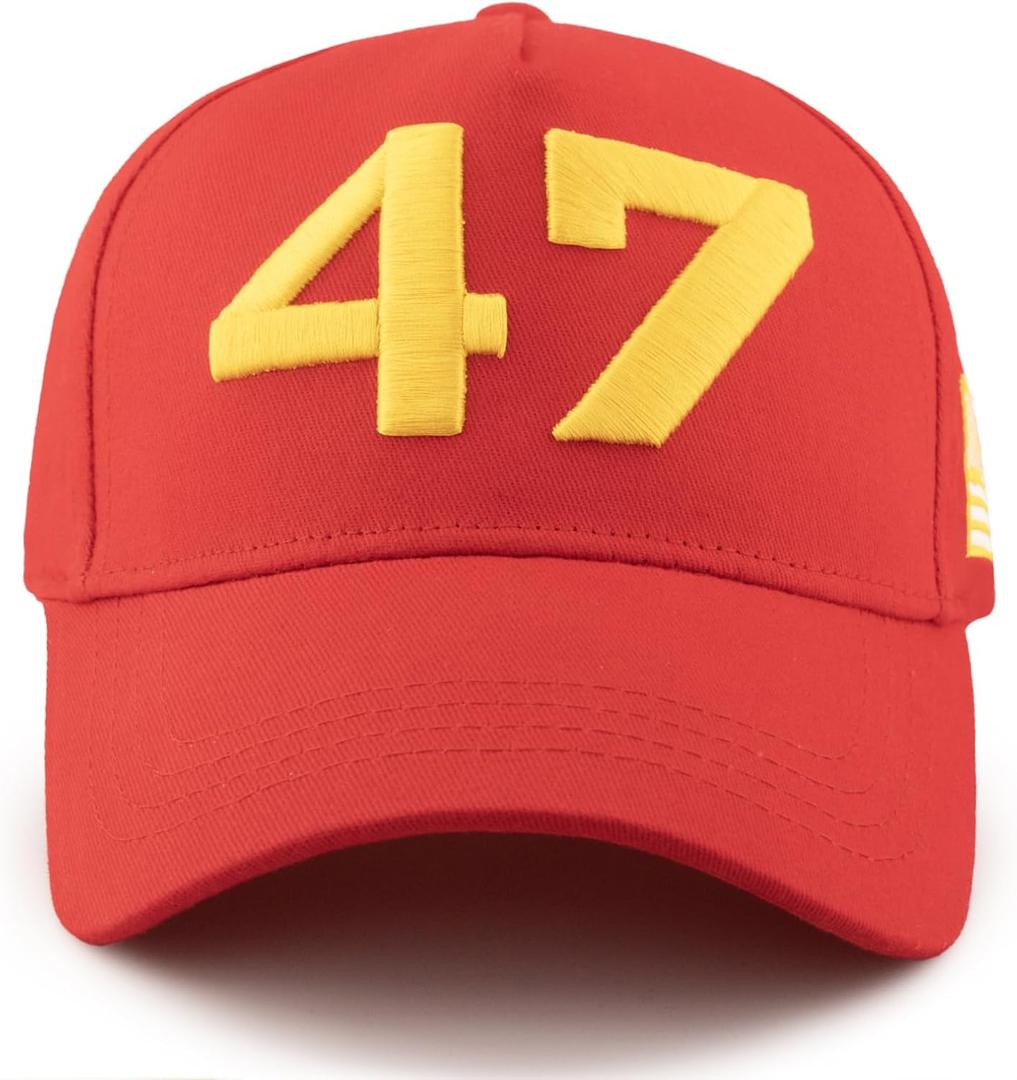 45 47 Charlie Kirk Baseball Cap Gold Embroidery USA Flag 47 Baseball Cap for Men Women Adjustable Trucker Freedom Hat