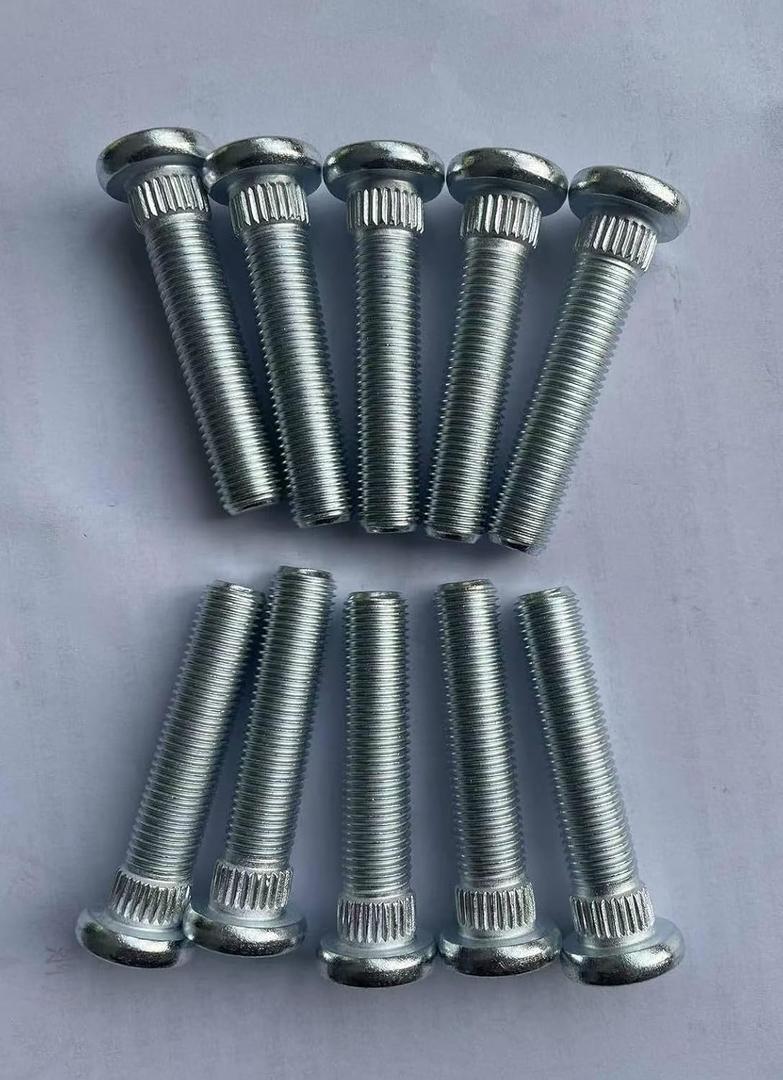 10PCS 5/8" Longer Than Stock Wheel Stud Lug Bolts 7/16-20 Thread OEM Quality Extended Extra Length Replacement for Chevrolet, Dodge, Pontiac, Oldsmobile, Buick