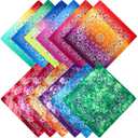 Dye Bandanas Cotton Halloween Bandana Paisley Pattern Cowboy Hip-hop Head Wrap Scarf Wristband Headbands