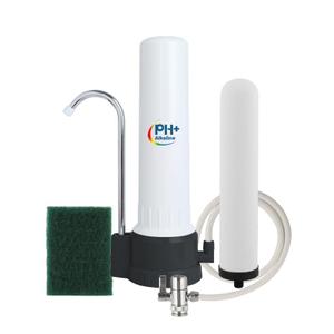 Countertop Filter Water System, 5-Stage Alkaline Water Filter, 8000 Gallons Faucet Water Filter with 1 Washable Ceramic Filter (BS-10-M12)