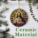 5 x Jesus Christ Ornament: Christmas Ornaments, Religious Christmas Decorations for Tree, Catholic Ornament & Christian Holiday Decor | Religious Gifts, Christian Gifts - Design A