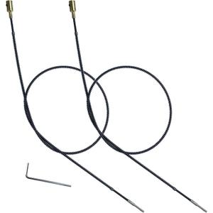 CTISMICE Inner Flex Shaft Cable, 2pcs Internal Flexible Shaft Core Attachment with Spring for Hanging Grinder Power Carver Rotary Tool Replacement Accessories