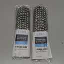 LiBa Shower Curtain Rings Hooks Rustproof Stainless Steel Nickel Chrome Plating for Bathroom Shower Curtain Rods- Set of 12