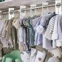 Closet Dividers for Baby Clothes by YardieBaby - Set of 8 Baby Clothing Size Age Hanger Dividers from Newborn Infant to Toddler Months Boys/Girls Nursery Closet Organizer (Neutral)