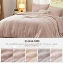 Bedsure Queen Comforter Set, Light Pink Soft Prewashed Bedding for All Seasons, 3 Pieces GentleSoft Bed Set, 1 Lightweight Comforter (90"x90") and 2 Pillowcases (20"x26")