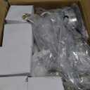 Modern Sputnik Crystal Chandelier Brushed Nickel Chandeliers 12-Lights Crystal Pendant LightCeiling Light Fixtures for Dining Room Bedroom Living Room G9 Bulbs