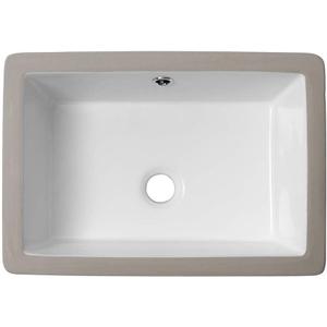 Lordear Undermount Bathroom Sink 17x12 Inch Bathroom Vanity Sinks Undermount Rectangle Pure White Porcelain Ceramic Bath Lavatory Vanity Sink Basin with Overflow