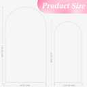 Wokceer Wedding Arch Stand 7.2FT, 6FT White Metal Arch Backdrop Stand Set of 2 for Birthday Party Wedding Ceremony Baby Shower Graduation Decoration
