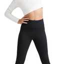 G4Free BareFeel Girls Leggings High Waist Athletic Yoga Pants with Pockets Dance Running Tights 6-12 Years (Black, M)