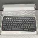 Logitech Pebble Keys 2 K380s, Multi-Device Bluetooth Wireless Keyboard with Customizable Shortcuts, Slim and Portable, Easy-Switch for Windows, macOS, iPadOS, Android, Chrome OS - Tonal Graphite