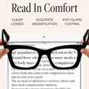 CCVOO Stylish Reading Glasses for Women, Stylish Eyeglasses, Blue Light Readers, Cheaters 3.0