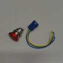 APIELE 22mm Metal Emergency Stop Push Button Switch Latching 12V-250V Stainless Steel 7/8" Mounting Hole B Type