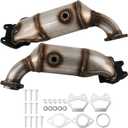 Front Rear Catalytic Converter Compatible with 2011-2019 Chrysler Town & Country Dodge Grand Caravan Journey Avenger 200 3.6L Replace 674121 Without Heat Shield Bracket