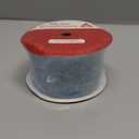 HUIHUANG Snowflake Glitter Wired Ribbon, Blue and White Snowflake Ribbon for Christmas Tree, 2-1/2" x 25 Yards for Tree, Bows Making, Wreaths, Gift Wrapping, Home Decor, Crafts