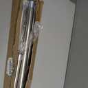 AmazerBath Nickel Spring Tension Shower Curtain Rod 31-75 Inches, 1 Inch Diameter Heavy Duty Tension Rod Rust Proof Bathroom Curtain Rod, Adjustable No Drill Easy Segmented Installation