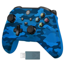 IWGAME Wireless Controller for X-BOX, Gaming Controller Support Turbo/3.5MM Audio Jack/Dual Vibration, Controller Compatible with X-BOX One/ One S/X, X-BOX Series S/X, PC, IOS, Android Platforms,with 2.4g Adapter(Blue Camo)