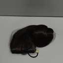 REECHO 24" 1-Pack 3/4 Full Head Curly Wave Clips in on Synthetic Hair Extensions HE008 Hairpieces for Women 5 Clips per Piece-Dark Brown