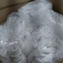 CO-AVE 4pack White Tulle Tablecloth for 6ft Rectangular Tables, 2-in-1 Elastic Stretch Spandex Cover with Tutu Ruffle Skirt, Wrinkle Free for Wedding, Birthday, Banquet, Buffet, Bridal Shower