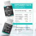 Fossil Fuel- Organic Superfood for Energy, Digestive Health, Immune Support, and Inflammation Relief - Packed with Essential Nutrients and Minerals, Sea Moss (60 Capsules)